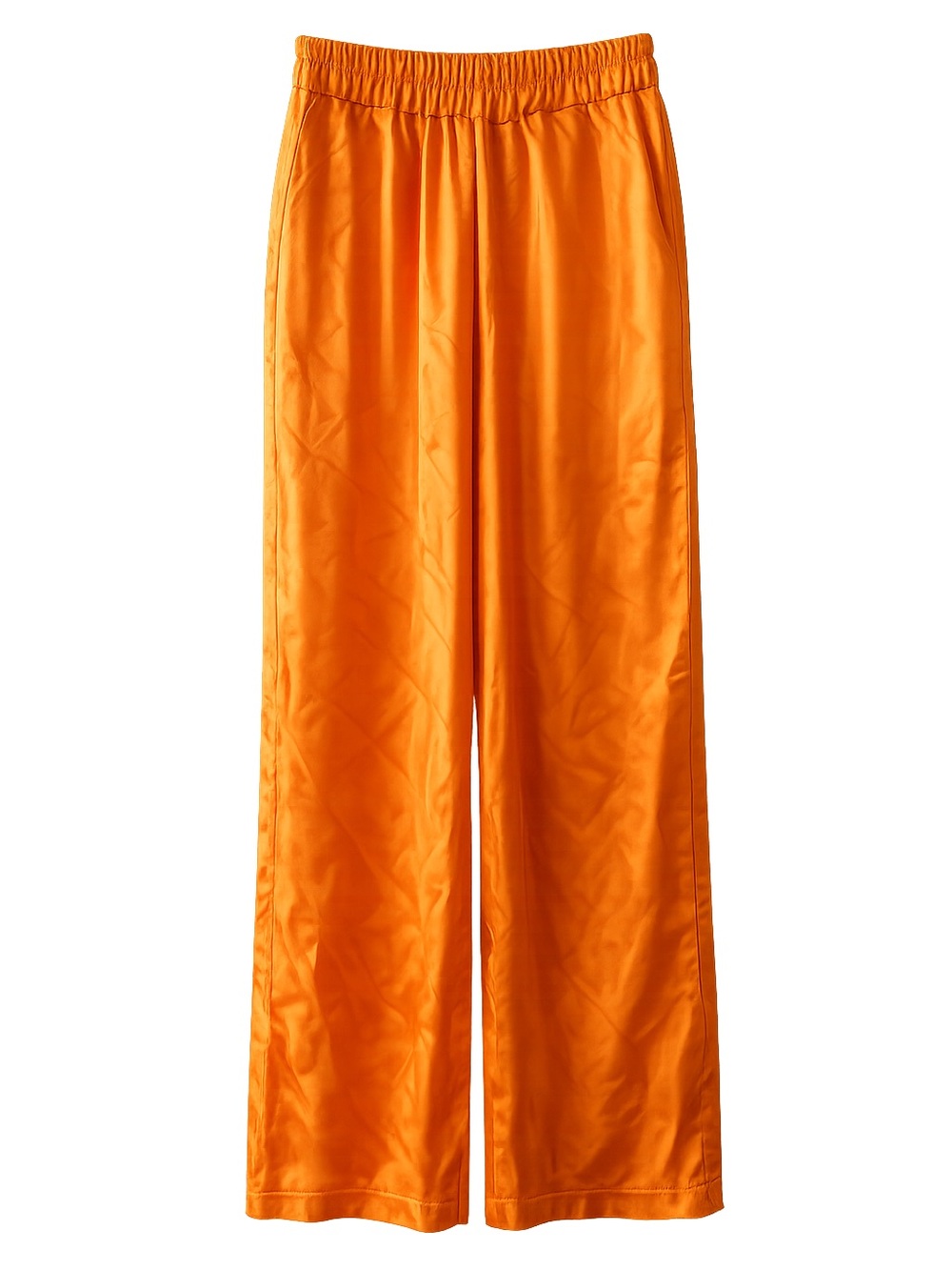 Dolls & Dogs Orange Satin Wide Leg Pants One Size Elastic Waist